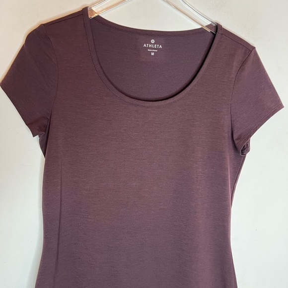 Athleta Ella dress color block purple gray. Size Medium - Picture 5 of 6